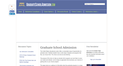 Desktop Screenshot of graduateschooladmission.com